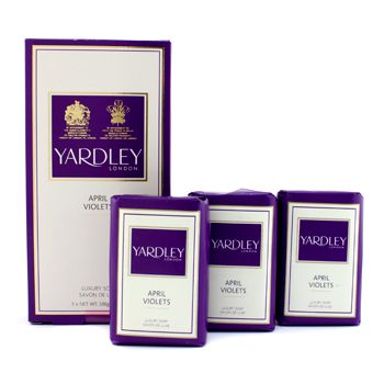 Yardley,April,Violets,Luxury,Soap,3x100g/3.5ozヤードリー,エイプリルバイオレット,ラグジュアリー,ソープ,3x100g/3.5oz亚德利,四月紫罗兰奢华香皂,3x100g/3.5oz