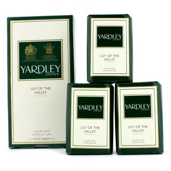 Yardley,Lily,Of,The,Valley,Luxury,Soap,3x100g/3.5ozヤードリー,リリーオブザバレー,ラグジュアリー,ソープ,3x100g/3.5oz亚德利,铃兰奢华香皂,3x100g/3.5oz