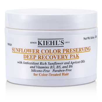 Kiehl&#039;s,Sunflower,Color,Preserving,Deep,Recovery,Pak,(For,Color,Treated,Hair),240g/8.4ozキールズ,サンフラワー,カラー,プリザーブ,ディープ,リカバリー,パック（染めた髪用）,240g/8.4oz科颜氏,葵花护色深层修复护理(染色发丝适用),240g/8.4oz