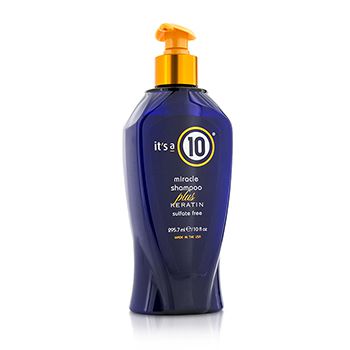 It&#039;s,A,10,Miracle,Shampoo,Plus,Keratin,(Sulfate,Free),295.7ml/10ozイッツア,10,Miracle,Shampoo,Plus,Keratin,(Sulfate,Free),295.7ml/10oz十全十美,奇迹角蛋白洗发露,(无硫酸盐),295.7ml/10oz